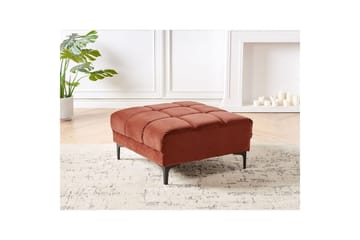 Fotpall Alnes Röd/Svart - Röd/Svart - Möbler - Fåtölj & stolar - Pall & puff - Fotpallar