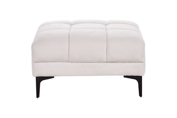 Fotpall Alnes Vit/Svart - Vit/Svart - Möbler - Fåtölj & stolar - Pall & puff - Fotpallar