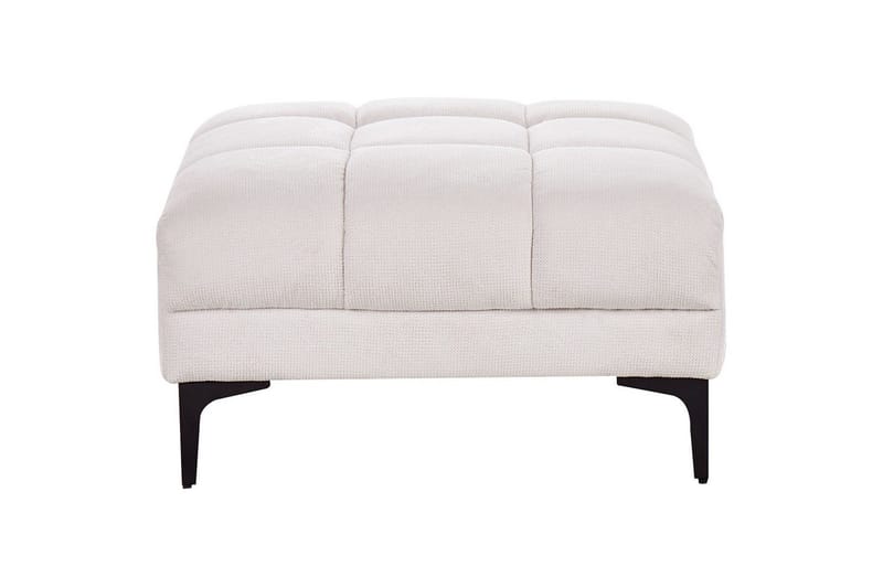 Fotpall Alnes Vit/Svart - Vit/Svart - Möbler - Fåtölj & stolar - Pall & puff - Fotpallar