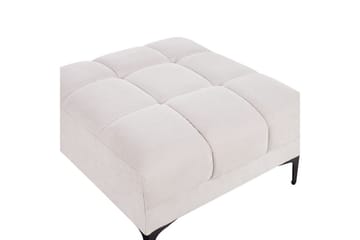 Fotpall Alnes Vit/Svart - Vit/Svart - Möbler - Fåtölj & stolar - Pall & puff - Fotpallar