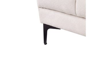 Fotpall Alnes Vit/Svart - Vit/Svart - Möbler - Fåtölj & stolar - Pall & puff - Fotpallar