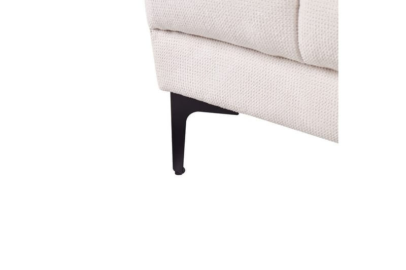 Fotpall Alnes Vit/Svart - Vit/Svart - Möbler - Fåtölj & stolar - Pall & puff - Fotpallar