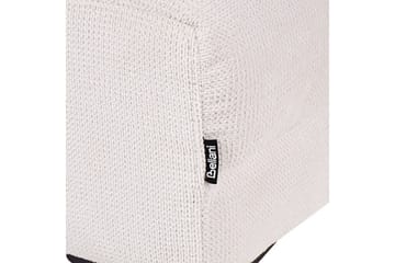 Fotpall Alnes Vit/Svart - Vit/Svart - Möbler - Fåtölj & stolar - Pall & puff - Fotpallar