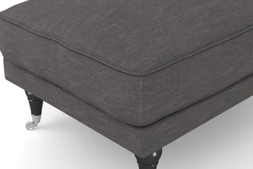 Andrew Fotpall - Mörkgrå/Krom - Möbler - Fåtölj & stolar - Pall & puff - Fotpallar