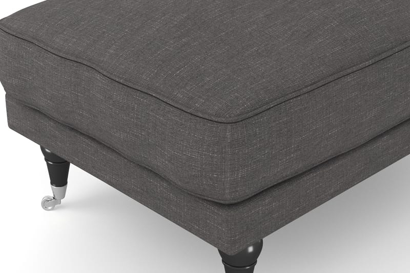 Andrew Fotpall - Mörkgrå/Krom - Möbler - Fåtölj & stolar - Pall & puff - Fotpallar