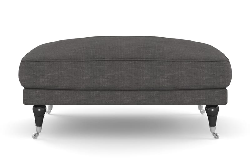 Andrew Fotpall - Mörkgrå/Krom - Möbler - Fåtölj & stolar - Pall & puff - Fotpallar