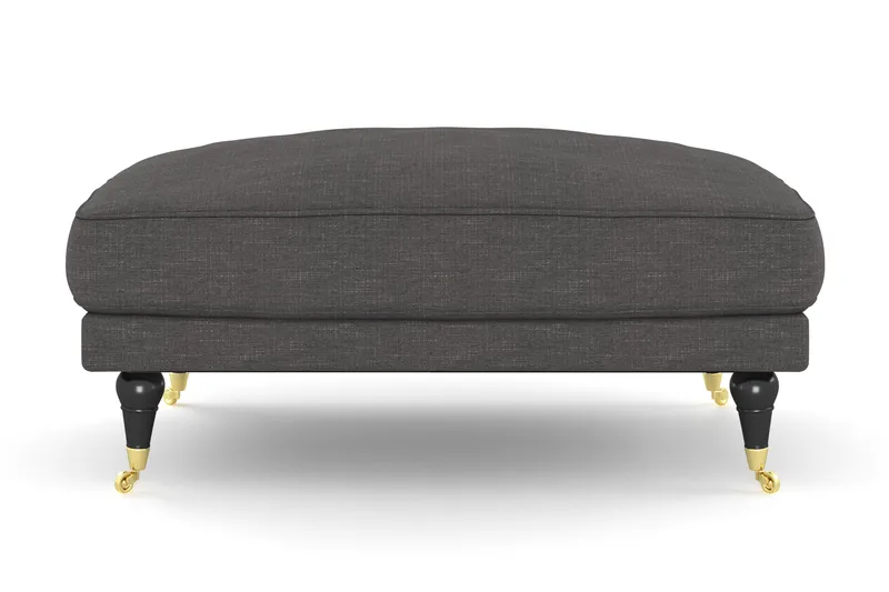 Andrew Fotpall - Mörkgrå/Mässing - Möbler - Fåtölj & stolar - Pall & puff - Fotpallar