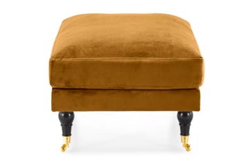 Andrew Fotpall Sammet - Amber/Mässing - Möbler - Fåtölj & stolar - Pall & puff - Fotpallar