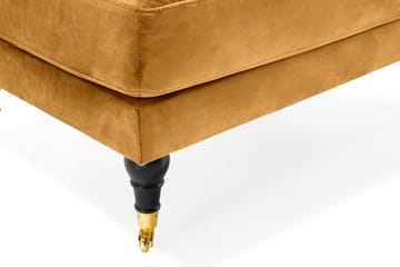 Andrew Fotpall Sammet - Amber/Mässing - Möbler - Fåtölj & stolar - Pall & puff - Fotpallar