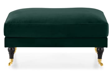 Andrew Fotpall Sammet - Mörkgrön/Mässing - Möbler - Fåtölj & stolar - Pall & puff - Fotpallar