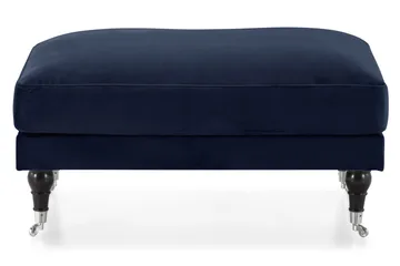Andrew Fotpall Sammet - Midnattsblå/Krom - Möbler - Fåtölj & stolar - Pall & puff - Fotpallar