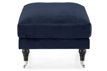 Andrew Fotpall Sammet - Midnattsblå/Krom - Möbler - Fåtölj & stolar - Pall & puff - Fotpallar