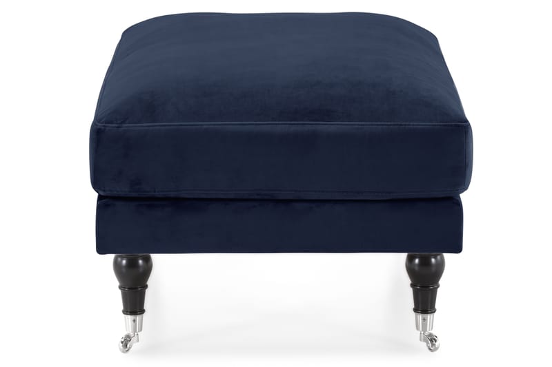 Andrew Fotpall Sammet - Midnattsblå/Krom - Möbler - Fåtölj & stolar - Pall & puff - Fotpallar