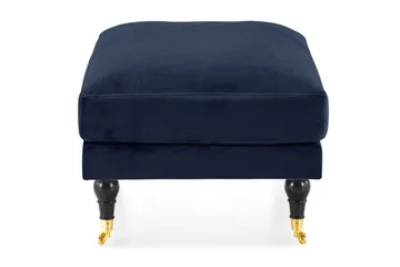 Andrew Fotpall Sammet - Midnattsblå/Mässing - Möbler - Fåtölj & stolar - Pall & puff - Fotpallar