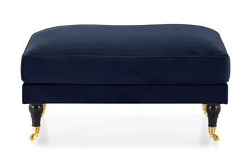 Andrew Fotpall Sammet - Midnattsblå/Mässing - Möbler - Fåtölj & stolar - Pall & puff - Fotpallar