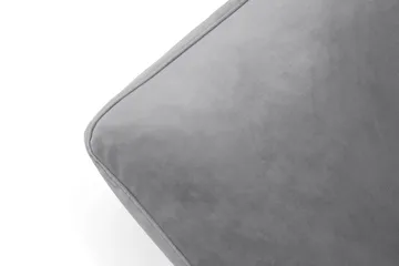 Andrew Fotpall Sammet - Silvergrå/Mässing - Möbler - Fåtölj & stolar - Pall & puff - Fotpallar