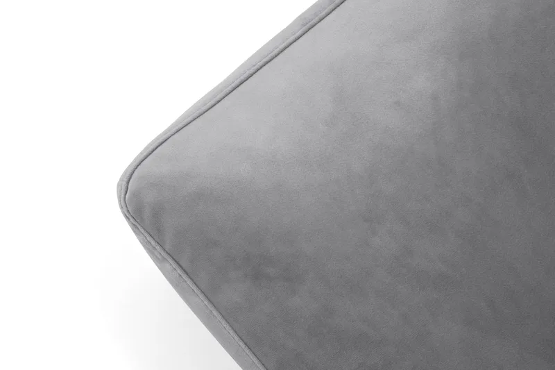 Andrew Fotpall Sammet - Silvergrå/Mässing - Möbler - Fåtölj & stolar - Pall & puff - Fotpallar