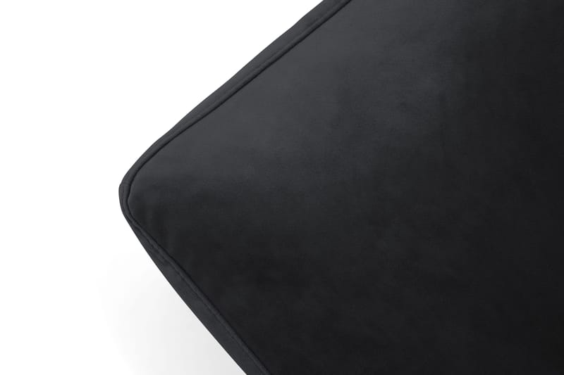 Andrew Fotpall Sammet - Svart/Krom - Möbler - Fåtölj & stolar - Pall & puff - Fotpallar