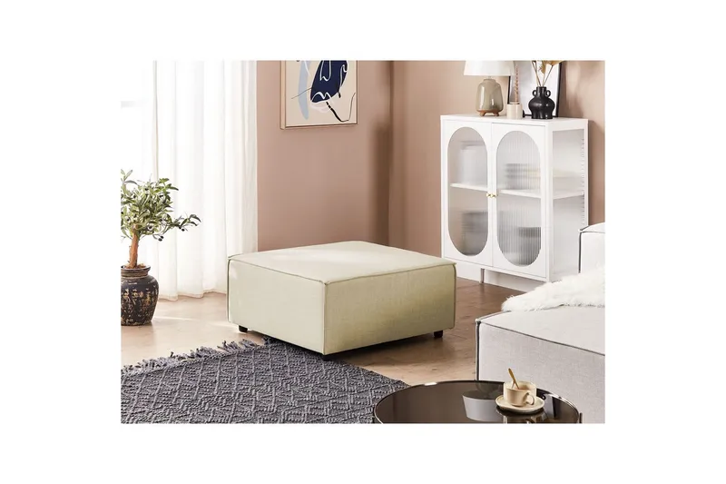 Fotpall Aprica Beige/svart - Beige/svart - Möbler - Fåtölj & stolar - Pall & puff - Fotpallar