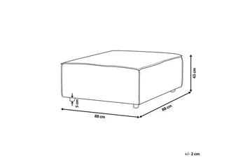 Fotpall Aprica Beige/svart - Beige/svart - Möbler - Fåtölj & stolar - Pall & puff - Fotpallar