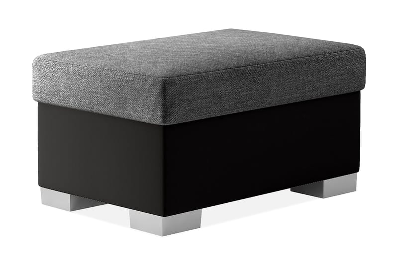 Arabejo Fotpall 55x85 cm, Grå/Svart