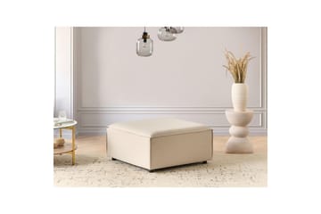 Fotpall Ardal Beige/svart - Beige/svart - Möbler - Fåtölj & stolar - Pall & puff - Fotpallar