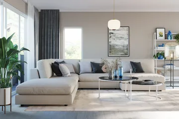 Arken Fotpall - Beige - Möbler - Fåtölj & stolar - Pall & puff - Fotpallar