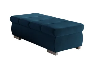 Cerys Fotpall 60 cm - Blå - Möbler - Fåtölj & stolar - Pall & puff - Fotpallar