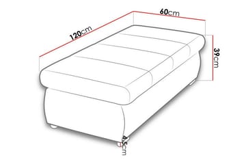Cerys Fotpall 60 cm - Blå - Möbler - Fåtölj & stolar - Pall & puff - Fotpallar