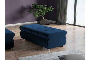 Cerys Fotpall 60 cm - Blå - Möbler - Fåtölj & stolar - Pall & puff - Fotpallar