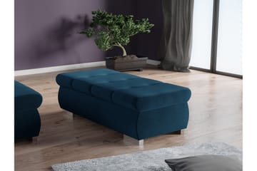 Cerys Fotpall 60 cm - Blå - Möbler - Fåtölj & stolar - Pall & puff - Fotpallar