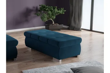 Cerys Fotpall 60 cm - Blå - Möbler - Fåtölj & stolar - Pall & puff - Fotpallar