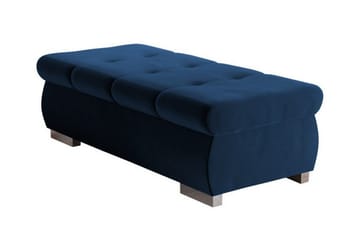 Cerys Fotpall 60 cm - Blå - Möbler - Fåtölj & stolar - Pall & puff - Fotpallar