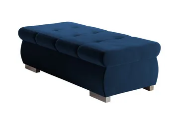 Cerys Fotpall 60 cm - Blå - Möbler - Fåtölj & stolar - Pall & puff - Fotpallar