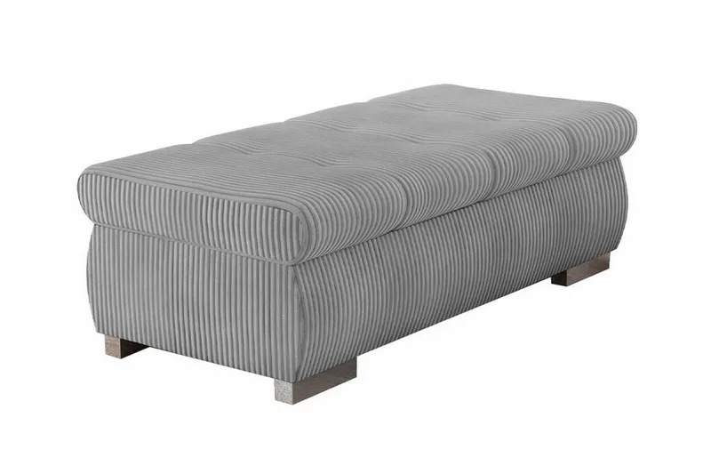 Cerys Fotpall 60 cm, Grå