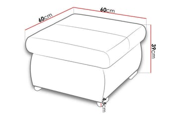 Cerys Fotpall 60 cm - Grön - Möbler - Fåtölj & stolar - Pall & puff - Fotpallar