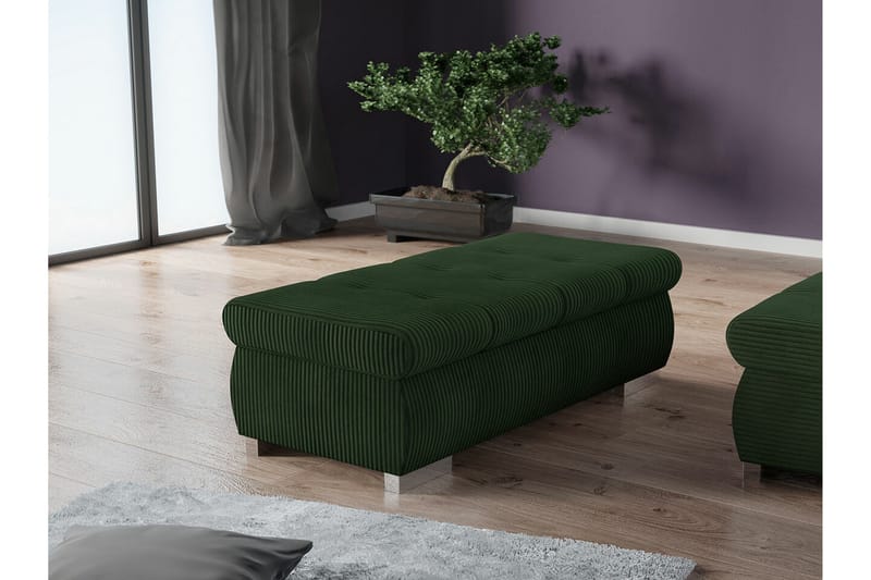 Cerys Fotpall 60 cm - Grön - Möbler - Fåtölj & stolar - Pall & puff - Fotpallar
