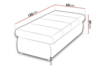 Cerys Fotpall 60 cm - Grön - Möbler - Fåtölj & stolar - Pall & puff - Fotpallar