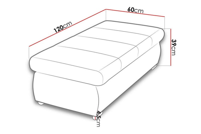 Cerys Fotpall 60 cm - Grön - Möbler - Fåtölj & stolar - Pall & puff - Fotpallar