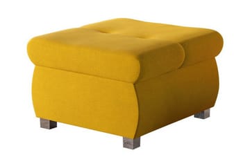 Cerys Fotpall 60 cm - Gul - Möbler - Fåtölj & stolar - Pall & puff - Fotpallar