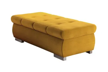 Cerys Fotpall 60 cm - Gul - Möbler - Fåtölj & stolar - Pall & puff - Fotpallar