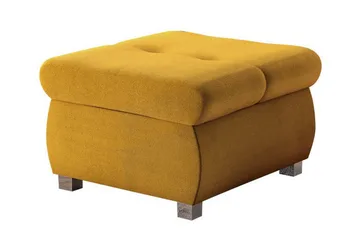 Cerys Fotpall 60 cm - Gul - Möbler - Fåtölj & stolar - Pall & puff - Fotpallar