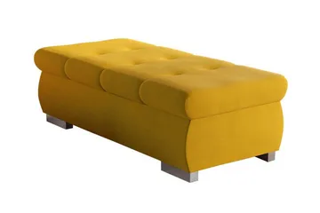 Cerys Fotpall 60 cm - Gul - Möbler - Fåtölj & stolar - Pall & puff - Fotpallar