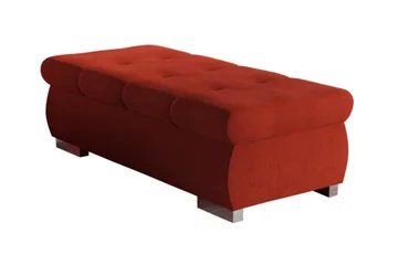 Cerys Fotpall 60 cm - Röd - Möbler - Fåtölj & stolar - Pall & puff - Fotpallar