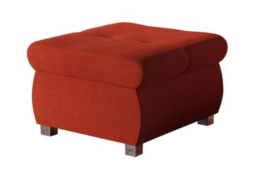 Cerys Fotpall 60 cm - Röd - Möbler - Fåtölj & stolar - Pall & puff - Fotpallar