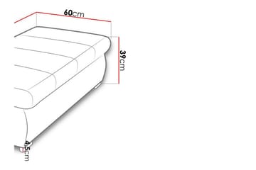 Cerys Fotpall 60 cm - Rosa - Möbler - Fåtölj & stolar - Pall & puff - Fotpallar