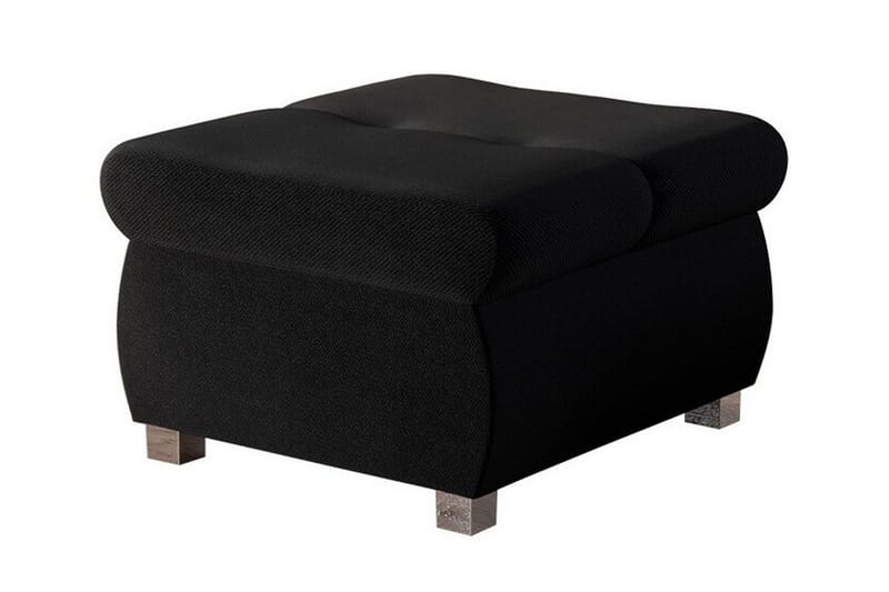 Cerys Fotpall 60 cm, Svart