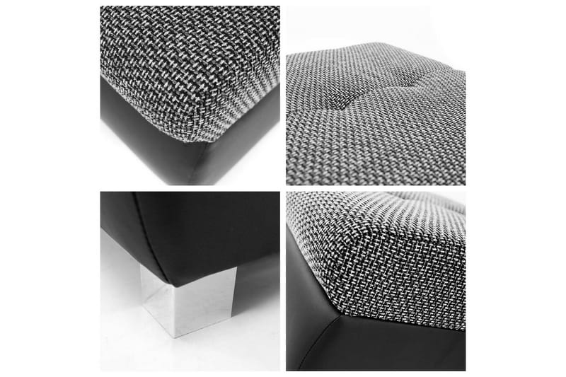 Cerys Fotpall 60 cm - Svart - Möbler - Fåtölj & stolar - Pall & puff - Fotpallar