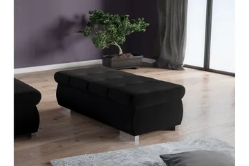 Cerys Fotpall 60 cm - Svart - Möbler - Fåtölj & stolar - Pall & puff - Fotpallar