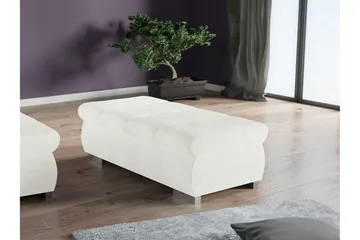 Cerys Fotpall 60 cm - Vit - Möbler - Fåtölj & stolar - Pall & puff - Fotpallar